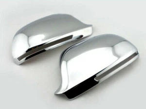 Cubierta de espejo retrovisor lateral exterior cromada para Audi A3 A4 A5 A6 Q3 nuevo par - Imagen 1 de 3