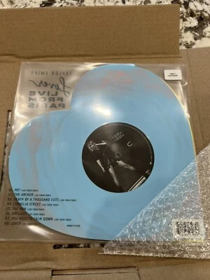 🔥 Taylor Swift Lover Live From Paris Heart Shaped Vinyl 2025 Valentine Ship Now - Image 1 of 4