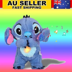 Stitch Breathing Musical Soothing Doll Sleep Toys Anxiety Relief Plush Toy FT - Picture 1 of 7
