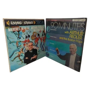 Arthur Fiedler and the Boston Pops 90 Minutes Marches in Hi Fi 2 Vinyl Records - Imagen 1 de 10
