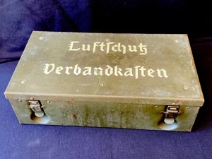 Luftschutz Verbandskasten - Cassetta Pronto Soccorso Tedesca ww2 Wehrmacht 2WK - Foto 1 di 10