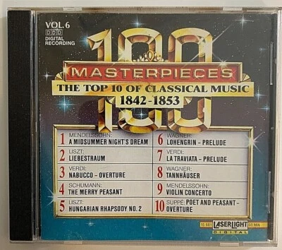 The Top 10 of Classical Music, 1842-1853 CD 1991 Laserlight VG Foto 1 de 4