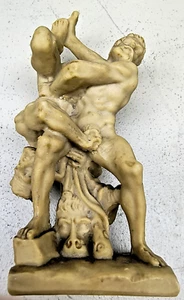 Herkules und Diomedes 8 Zoll Statue Wrestling griechische Mythologie Kunst - Bild 1 von 6