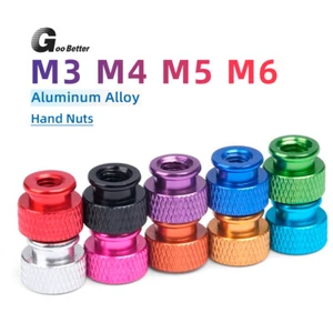 Colourful Knurled Thumb Nut Aluminum Allo Hand Grip Knobs M3 M4 M5 M6 Thumb Nuts - Picture 1 of 20