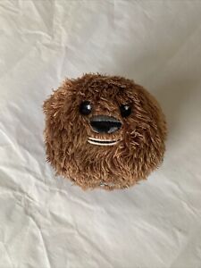 Hallmark CHEWBACCA Stuffed Plush Brown FLUFFBALLS Ornament Toy STAR WARS Ball 4"