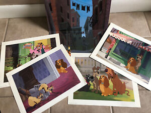 Disney Store Lady and the Tramp Exclusive Lithograph Portfolio 1998 Vintage