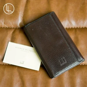 DUNHILL Dark Brown Leather Key Case - Picture 1 of 5
