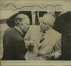 1973 Press Photo Walter Scheel and William P. Rogers at conference in Helsinki