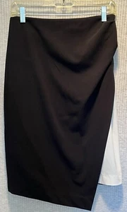 DKNY Womens Pencil Skirt Size 4 Asymmetrical Above Knee peekaboo white - Picture 1 of 6