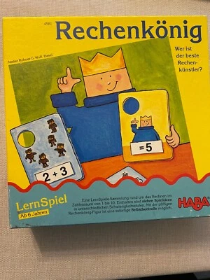 HABA Rechenkönig, Lern Spiel, ab 6 Jahre Gesellschaftsspiel Brettspiel Spiel - Bild 1 von 3