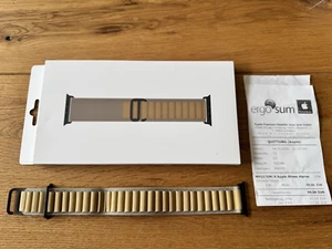  Oryginalny Apple Watch Ultra 49mm Alpine Loop Migdały Czarny Tytan Naturalna faktura - Zdjęcie 1 z 3