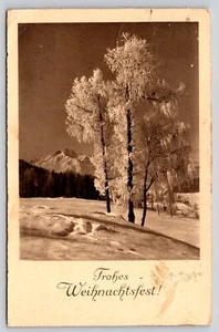Postal Feliz Navidad Feliz Navidad Snowy Winter Scene - Imagen 1 de 2