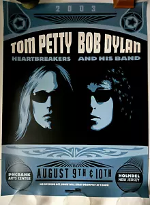Fast neuwertig - Tom Petty Bob Dylan 2003 limitierte Auflage PNC Arts NJ Shepard Fairey AOR Poster - Bild 1 von 7