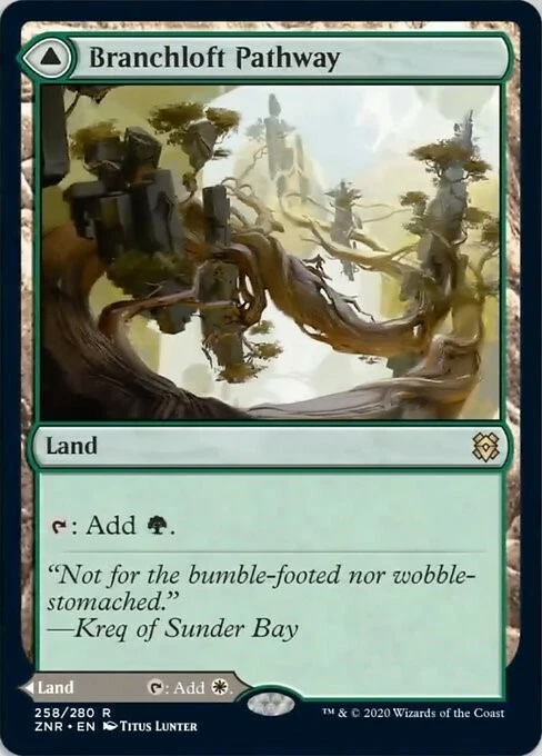 MTG - BRANCHLOFT // BOULDERLOFT PATHWAY - Zendikar Rising (R) - Image 1 of 1