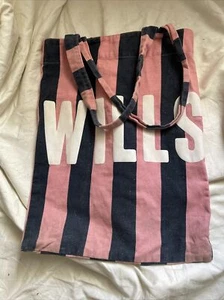 Jack Wills Pink And Blue Stripe Tote Bag - Picture 1 of 2