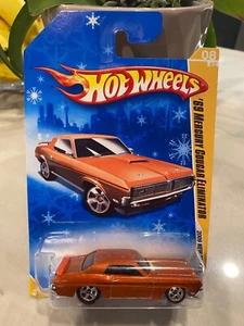 2009 Hot Wheels '69 Mercury Cougar Eliminator Snowflake Card Orange 8/190 - Picture 1 of 1