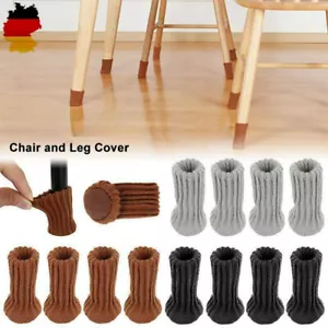 4-40Stk Stuhlbein Socken Gestrickte Mobel Fusbodenschutz Dehnbar Tischabdeckung - Bild 1 von 15