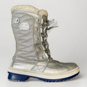 Stivali Sorel X Disney Tofino II Frozen 2 Argento Impermeabili Shearling Donna 6 - Foto 1 di 12