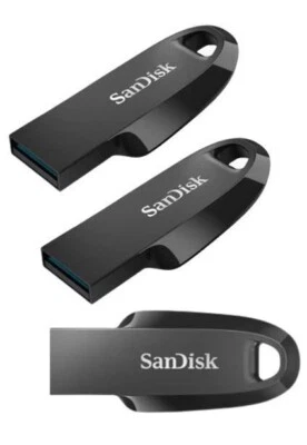 SanDisk Ultra Curve 32GB 64GB 128GB 256GB USB 3.2 Flash Drive Pen Stick lot UK - Image 1 of 3