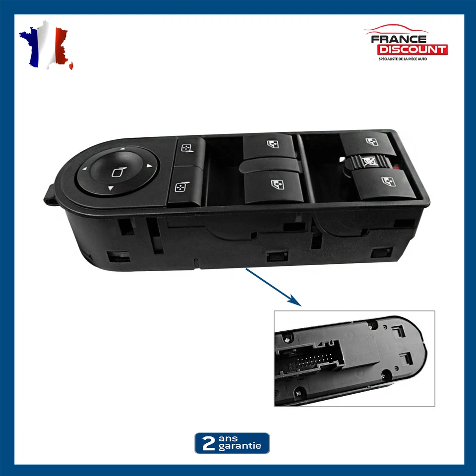 Platine Bouton de Lève Vitre prévu pour Opel Astra H Zafira B 13228699 13228877 - Photo 1/4