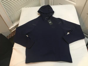 NWT $100.00 Under Armour Mens Unstoppable Fleece Hoodie Navy Blue Size MEDIUM - Picture 1 of 2