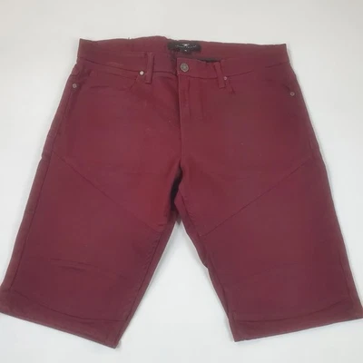 Pantalones Cortos Jordan Craig Legacy Edition Para Hombre 36 Borgoña Denim 11" Entrepierna Foto 1 de 4