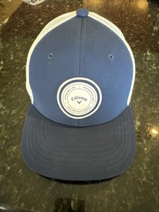 NUEVO 2024 Callaway Jugando a Través Azul Marino Camionero Ajustable Snapback Golf Sombrero/Gorra - Imagen 1 de 13