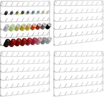 Soporte de hilo organizador pared 54 carretes soporte de hilo de coser paquete de 4 bordados Foto 1 de 4