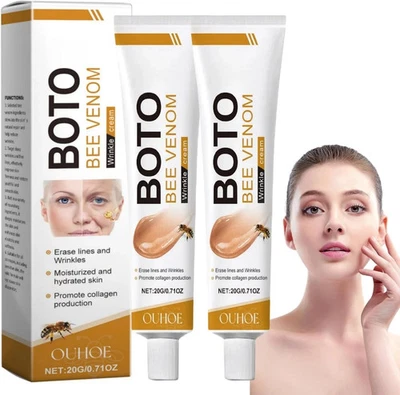 BRANDED 2pcs Bee Venom Wrinkle Removal Cream,Bee Venom Skin Treatment,Face Tightening