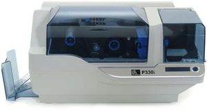 ZEBRA P330I SINGLE-SIDED USB ETHERNET COLOR ID BATCH CARD PRINTER / NO COVERS - Picture 1 of 3