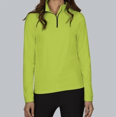 Blusa DANSKIN NOW de lã atlética com zíper no pescoço manga longa MÉDIA usada - Imagem 1 de 4