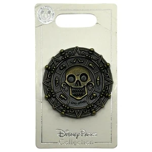 Disney Parks Collection Pirates of the Caribbean Skull Coin Trading Pin Metal - Picture 1 of 2