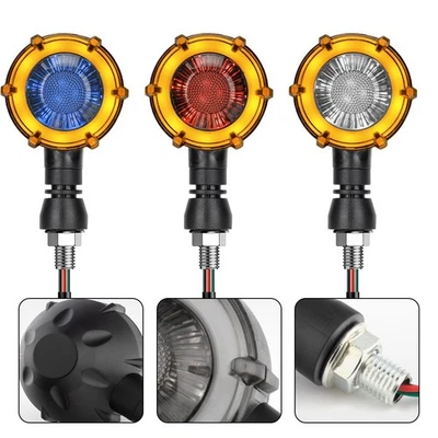 Motorcycle LED Indicator Light with Dynamic Circular Design Quick Installation - Image 1 of 4