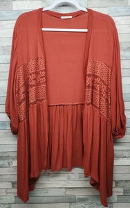 Cárdigan Hotouch XXL para mujer frente abierto manga 3/4 informal ligero encaje - Imagen 1 de 9