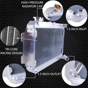 3 Row Aluminum Radiator For 1979-1985 Mazda RX7 RX-7 S1 S2 S3 Manual GS GSL 1.1L - Bild 1 von 9