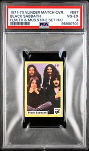 PSA 4 Ozzy Osbourne Rookie Card 1971 - 73 Vlinder Black Sabbath E 87 Match Cover - Picture 1 of 2