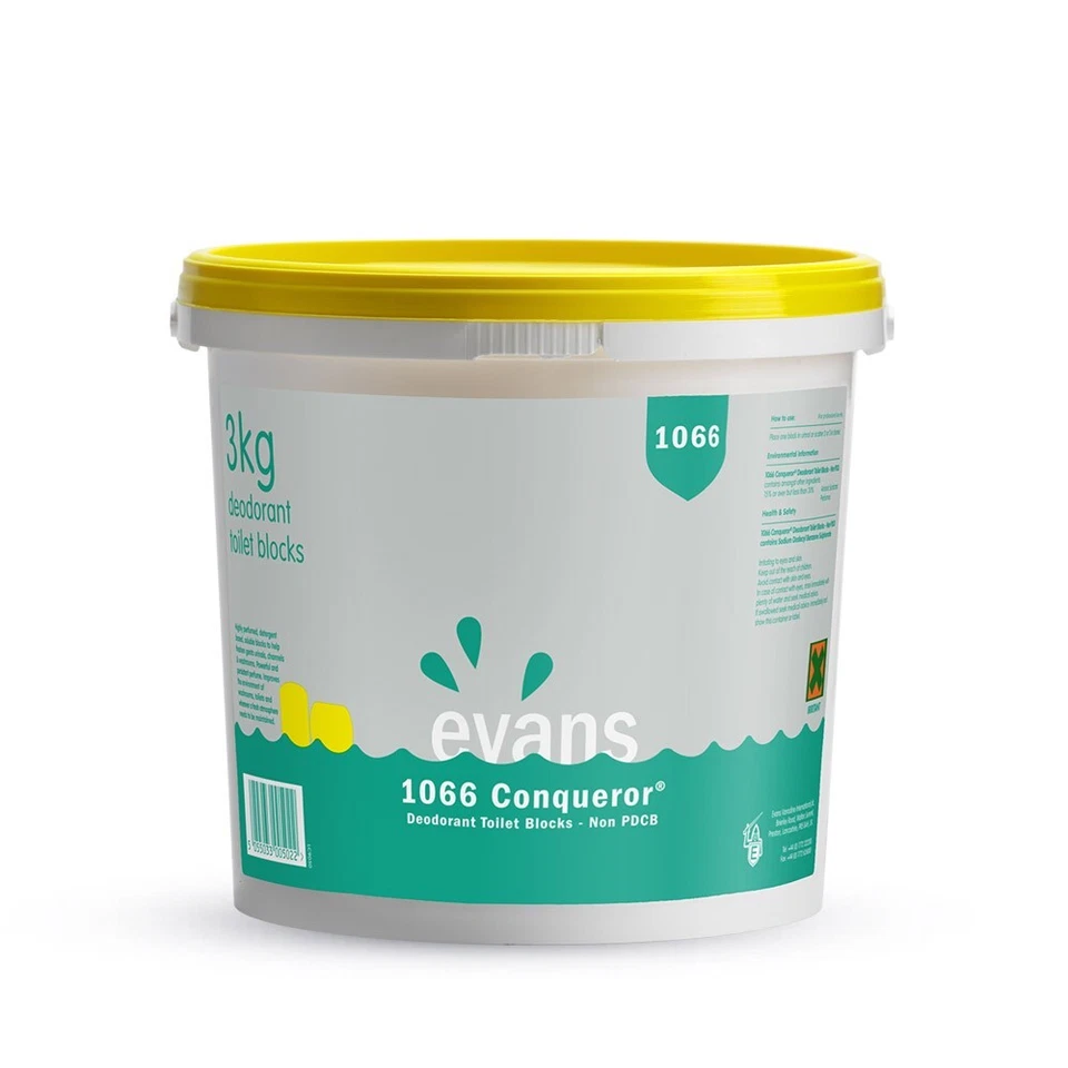 Evans Urinal Blocks Non PDCB Tub Channel Cubes Gents Washroom Deodorant 3kg - Image 1 of 1