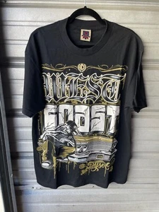 Dyse One West Coast '86 Lowrider Skeleton Graphic Black T-Shirt Retro Men's L - Picture 1 of 13