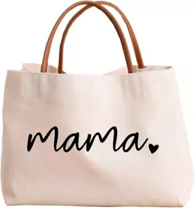 Mom Mama Bag Mother Gifts Momlife Tote for Hospital, Shopping, Beach, Travel - Picture 1 of 12