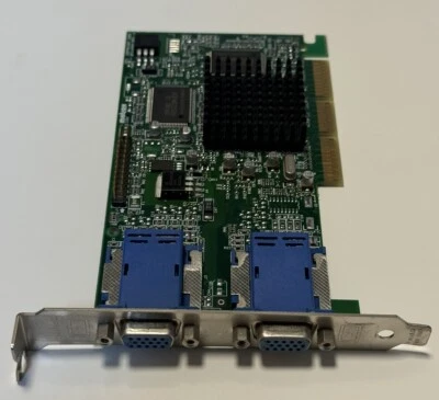 🖥️💻Vintage MGI Matrox G45FMDHA32DB AGP Video Graphics Card Dual VGA 971-0302 - Image 1 of 4