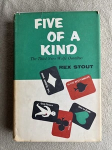 Five of a Kind The Third Nero Wolfe Omnibus by Rex Stout, 1961 Book Club Edition - Picture 1 of 18