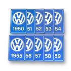 VW Blue 1950s Year Of Manufacture Sticker