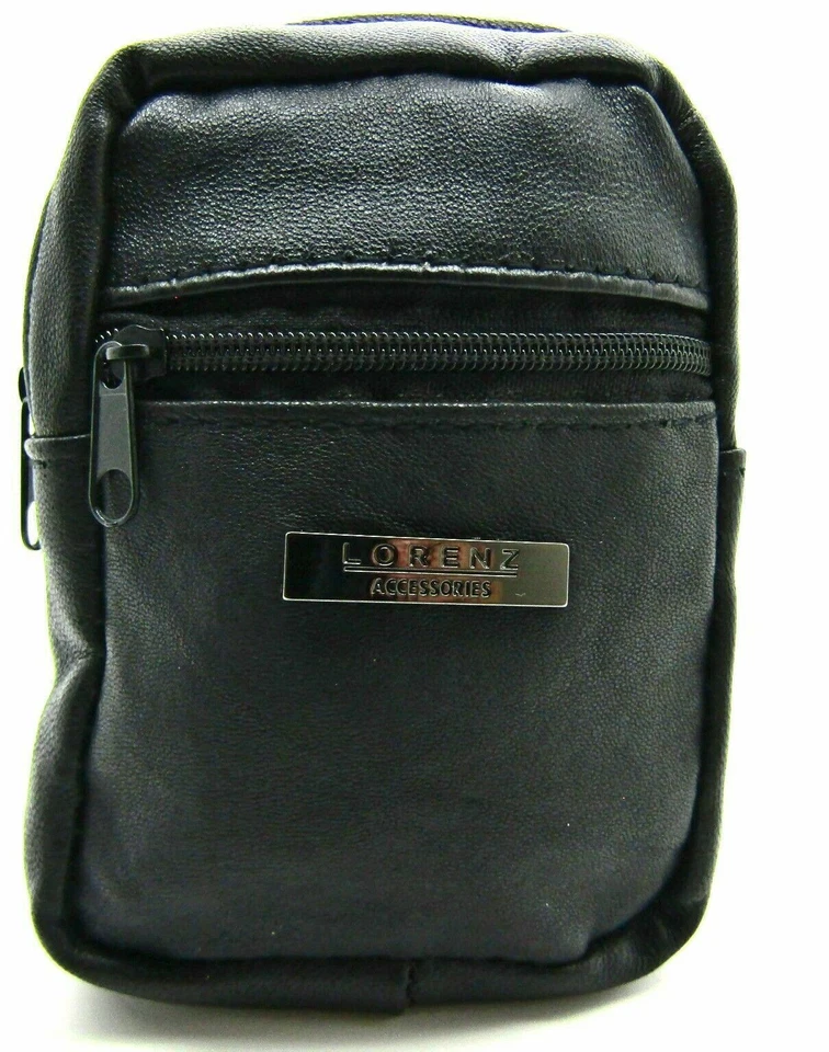 Lorenz Sheep Nappa Cigarette & Lighter Purse Soft Zip Case for Smoking Pocket