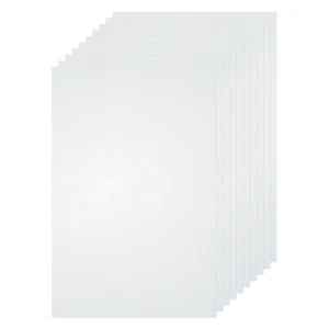 10pcs Clear Plastic Sheet 12"x8"x0.01" Transparent Flexible PVC Sheet Panels - Picture 1 of 6