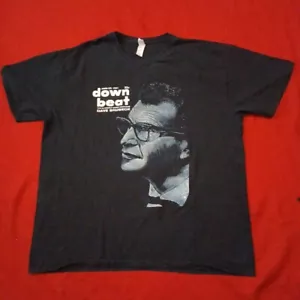 Camiseta De Colección Dave Brubeck Down Beat 22 de Junio 1961 Para Hombre XL Negra - Imagen 1 de 4