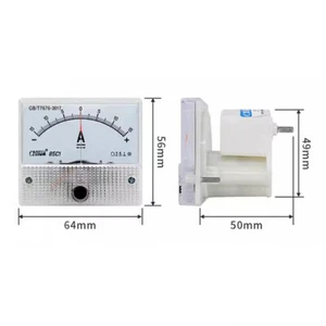 1PCS New 85C1 DC Analog Ammeter Pointer AMP Panel Meter DC -15A To +15A - Zdjęcie 1 z 4