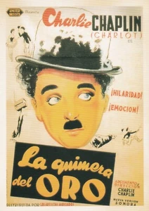 La Quinera del Oro, con Charlie Chaplin (Imagen de reproducción) --POSTAL - Imagen 1 de 2