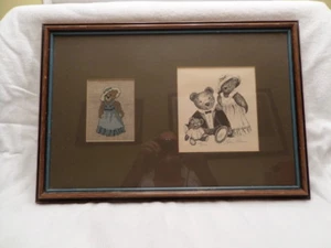 Robin Rome numbered print and Cross Stitch Professionally Framed - Picture 1 of 4