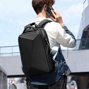 Sac à Dos pour Ordinateur Portable Antivol Étanche Voyages Travail École USB - Photo 1/7