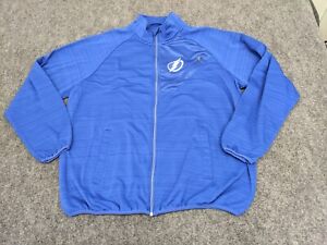 Tampa Bay Lightning Sweatshirt Adult 2XL XXL Blue G-III Mens Full Zip Polyester*